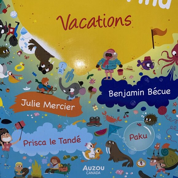 Giant Seek-and-Find Vacations Hardcover Children’s Board Book Auzou Canada - Picture 3 of 10